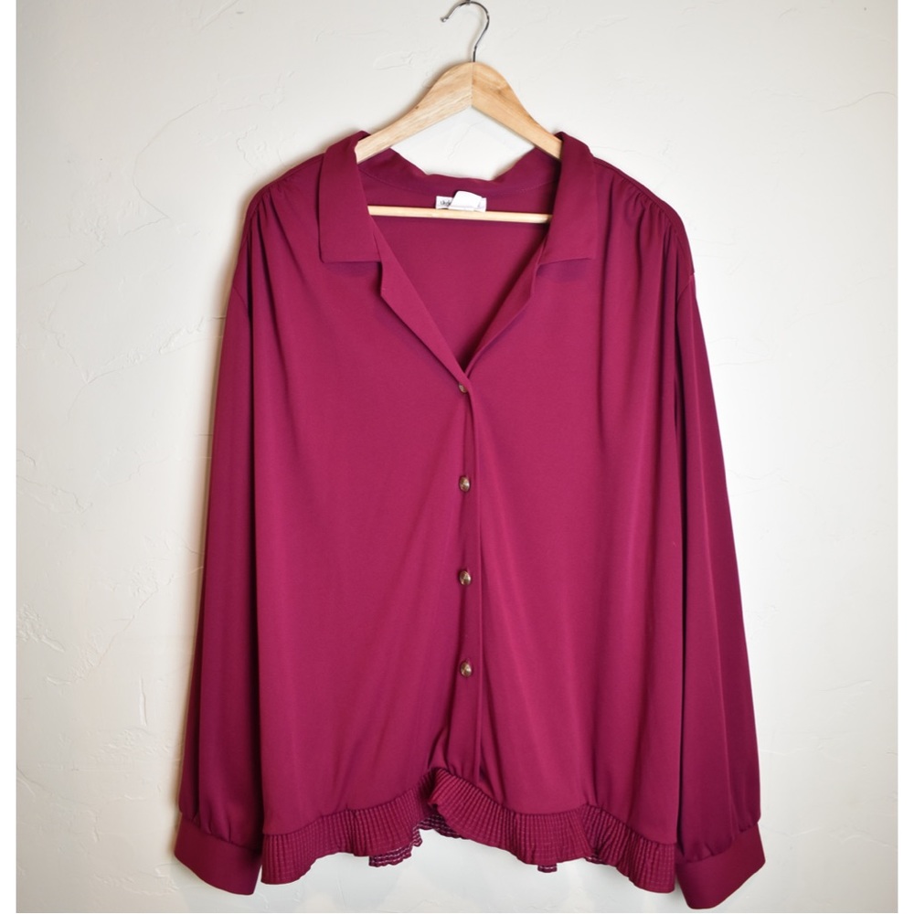 Vicke Wayne's Maroon Blouse